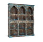 GINER Y COLOMER Aparador bleu vieilli en bois de manguier 170 cm